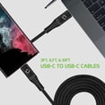 thumbnail image 4 of 3-Pack USB C to USB C Cables (3ft, 6ft, 10ft) - Heavy Duty Nylon Braided 3A High Powered Fast Charging and Data Sync Transfer Type C to Type C Cable Bundle, 4 of 8