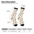 thumbnail image 2 of Fotbe Mushroom Pattern Long Socks for Men & Women – Breathable & Stretchy Compression Socks, Ideal for Running, Travel, and Everyday Wear Size 5-11, 2 of 6