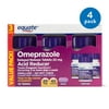 (4 pack) (4 Pack) Equate Acid Reducer Omeprazole Delayed Release Wildberry Mint Tablets, 20 mg, 42 Ct, 3 Pk - Treats Frequent Heartburn