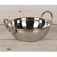 thumbnail image 6 of Trifri Stainless Steel Kadai With Handle Authentic Indian Hammered Design Serving Bowl Dinnerware Karahi Classic Everyday Chefs Utensil, 6 of 6