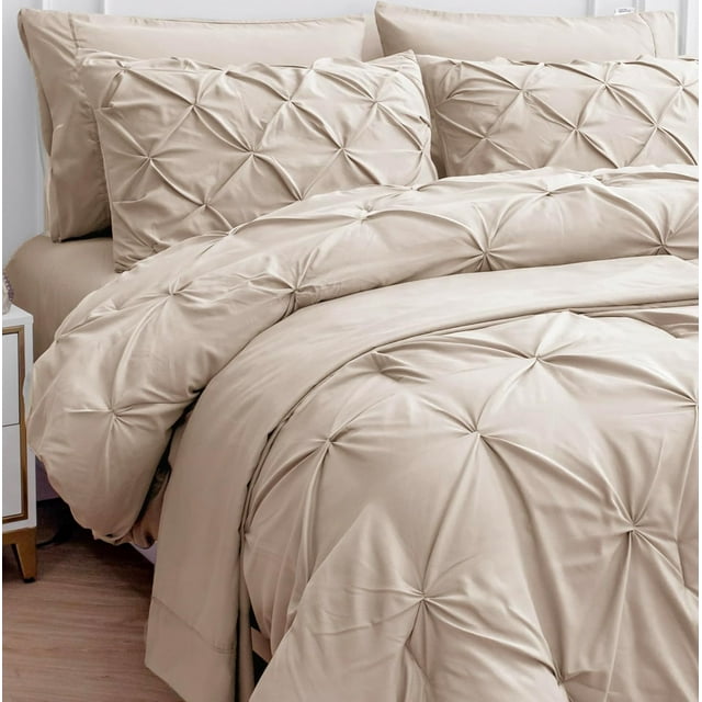 Queen Comforter Set Pieces Bed in a Bag Bedding Set with Comforters Sheets Pillowcases & Shams Queen Size Bedding Set