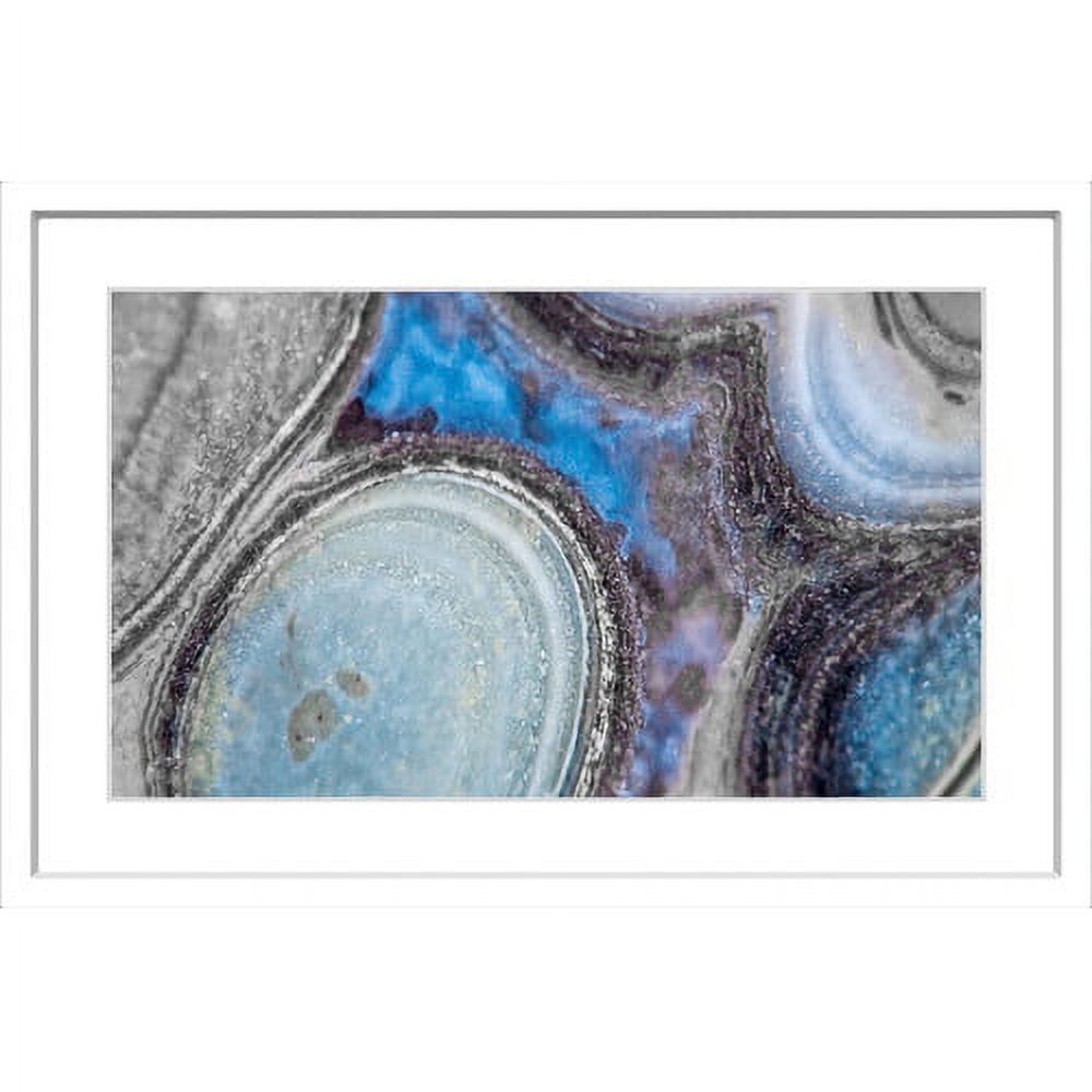 "Blue Flame" Framed Painting Art Print
