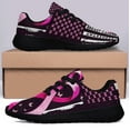 thumbnail image 3 of Breast Cancer Awareness Shoes Sneakers for Women Men Black Size 8, 3 of 7
