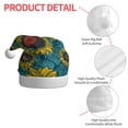 thumbnail image 4 of KLL Christmas Hats for Adults Plush Sunflowers Print Santa Hat Xmas Fluffy Santa Claus Hat for Women Men, 4 of 6