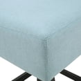 thumbnail image 4 of GDF Studio Lowry Contemporary Upholstered 26 Inch Counter Stools, Set of 2, Light Blue and Dark Brown, 4 of 9