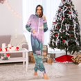 thumbnail image 7 of FORMRS Onesies Pajama for Adults Unisex Hoodie Winter Jumpsuit One Piece Sleepwear, Sizes S-2XL, Green Night Deer, 7 of 7