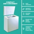 Koolatron Chest Freezer 5.0 cu ft, Compact Freezer (155L) White, Manual