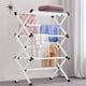 thumbnail image 1 of Tendedero plegable Soporte de metal Colgando Ahorro de espacio Multifunción Hogar Lavandería Ropa Toalla Organizador yeacher natural, 1 of 7
