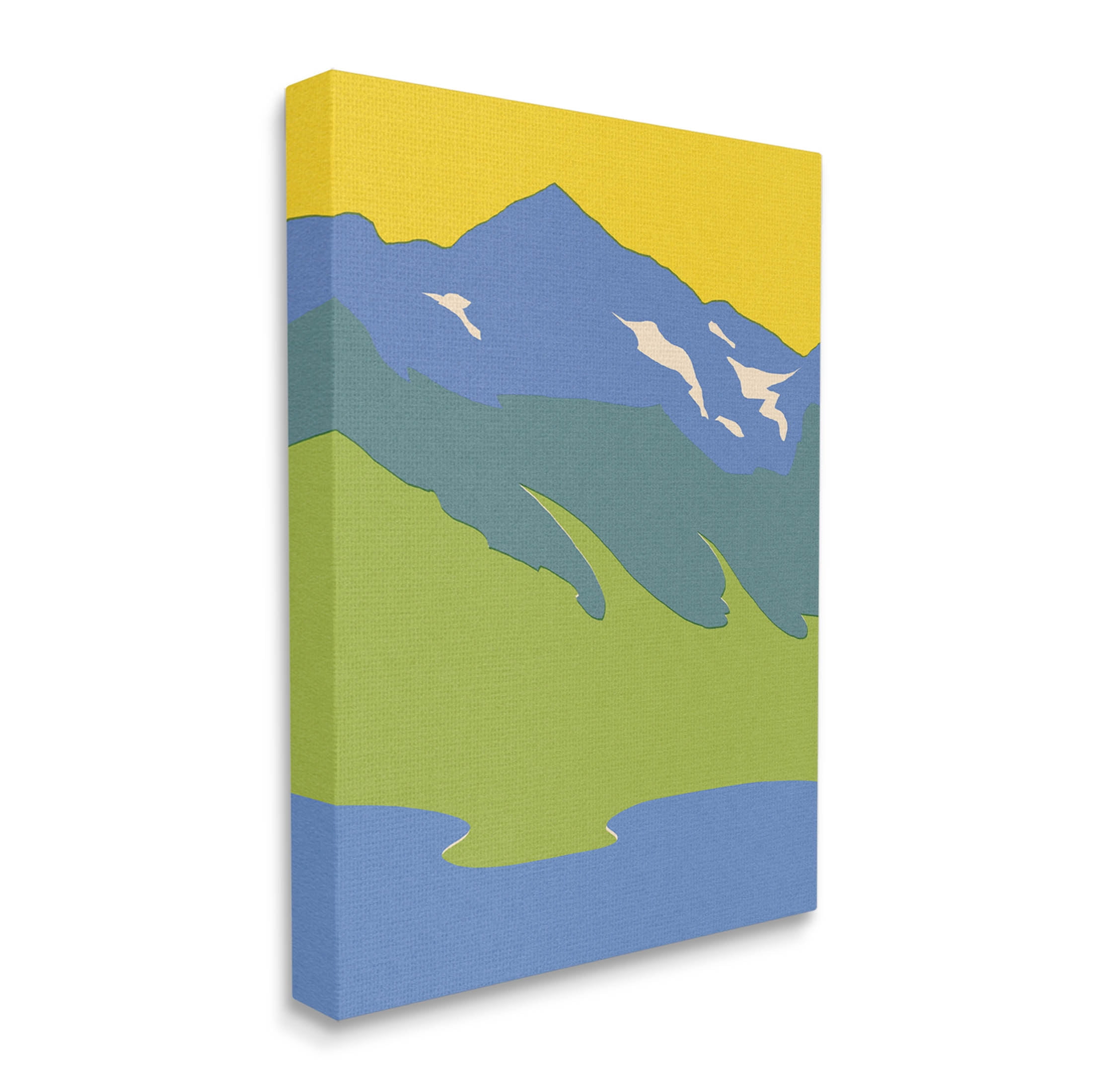 Stupell Industries Modern Mountain Sea Landscape Graphic Art Gallery Wrapped Canvas Print Wall Art, Design by Jacob Green