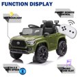 thumbnail image 6 of Licensed Toyota Tacoma Truck Ride on Car, 12volts 3mph Battery Electric Toy Car Jeep for Kids 3-6 Years, Green, 6 of 13