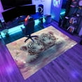 thumbnail image 3 of Baby White Tiger Rug 2x3ft Small Area Rugs Fantasy Tiger Rugs Non Slip Non Shedding Print Washable Floor Carpet for Living Room Bedroom Office Study Foyer Hallway, 3 of 7