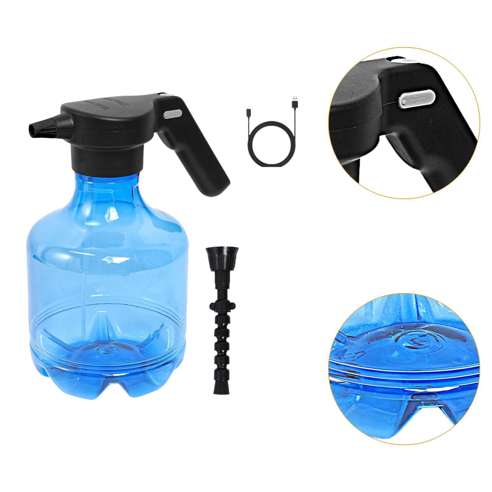 koolsoo 3L Electric Watering Can USB Handheld for Indoor Outdoor Plants Blue