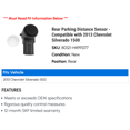 thumbnail image 2 of Rear Parking Distance Sensor - Compatible with 2013 GMC Sierra 1500, 2 of 2