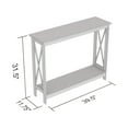thumbnail image 4 of Safdie & Co. 39.5"L Console Table with 1-Shelf in Light Grey, 4 of 4