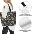 thumbnail image 3 of Disketp Flowers Butterfly Bolsa Tote Estampada para Mujer, Bolso de Hombro y de Mano para Compras y Viajes, 3 of 8