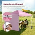 thumbnail image 6 of Costway 10'x10'Commercial Pop-up Canopy Tent Sidewall Folding Market Patio Pink, 6 of 11