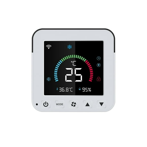 WiFi Thermostat Air Conditioner Temperature Humidity Infrared Controller USB LCD Touch Screen Black ,High Compatibility
