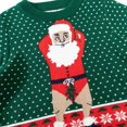 thumbnail image 4 of GYRATEDREAM Toddler Little Girl Boy Christmas Sweatshirt Kid Ugly Santa Claus Reindeer Tree Sweater Pullover Shirt Xmas Long Sleeve Tee Top Clothes for 3Y Green, 4 of 9