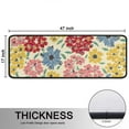 thumbnail image 5 of Kitchen Rugs Sets Of 2,Pioneer Flower Floral Print Pattern Anti Fatigue Kitchen Mat Rugs Non Slip Washable,Decorative Kitchen Floor Mats for Kitchen,Sink,Laundry,17"x47"+17"x47", 5 of 5