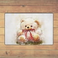 thumbnail image 5 of XMXY Area Rugs Doormat Outdoor Entrance, Teddy Bear Sitting Facecloth Non-slip Floor Mat Rug for Living Room Kitchen Sink Area Indoor,72"x48", 5 of 9