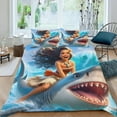 thumbnail image 2 of Moana Themed Bed Sheet Set Three Piece Set 53x79 Inches Comfortable And Skin Friendly Unique Design Creating A Star Studded Night, 2 of 6