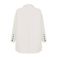thumbnail image 5 of eileial 2024 Blazers for Women Trendy Business Casual Jackets Long Sleeve Open Front Cardigan Work Suit Fall Fashion Blazer,White XXXXXL, 5 of 6