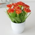 thumbnail image 5 of Artificial Potted for Home Decor - Silk Real Touch Flowers in Decorative Pots, Small Artificial Greenery for Office Desk, Table Centerpiece, Bedroom & Dining Room Decor, 5 of 5