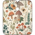 thumbnail image 5 of Mushroom Leaves Salon Cape, Hair Cutting Cape with Snaps, Professional Large Barber Stylist Hairdresser Cape, Waterproof Machine Washable, 65" x 55”, 5 of 7