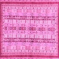 thumbnail image 1 of Ahgly Company Indoor Square Abstract Pink Modern Area Rugs, 7' Square, 1 of 4