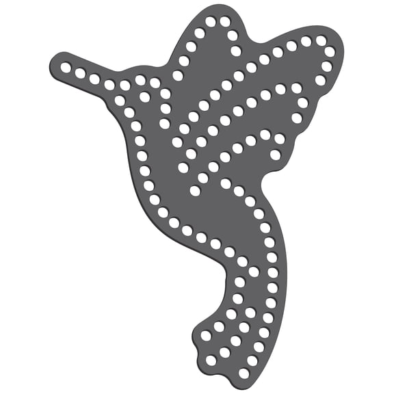 Rhinestone Genie Hummingbird 5" Magnetic Rhinestone Template, Black