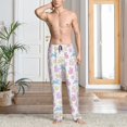 thumbnail image 6 of Lsque Easter Colorful Rabbit Print Men's Pajama Pants, Lounge Pant - Comfortable Home Wear,Elastic Waistband, Stylish Design-X-Large, 6 of 9