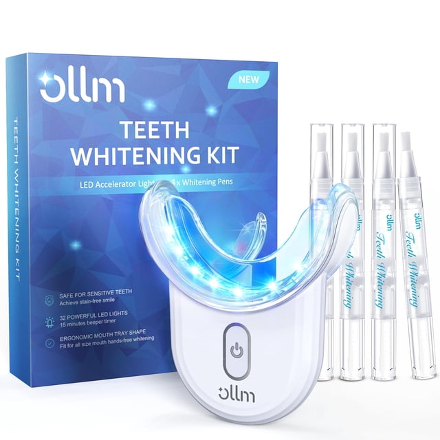 Kit de blanqueamiento dental OLLM White Sensitive Tooth con luz LED