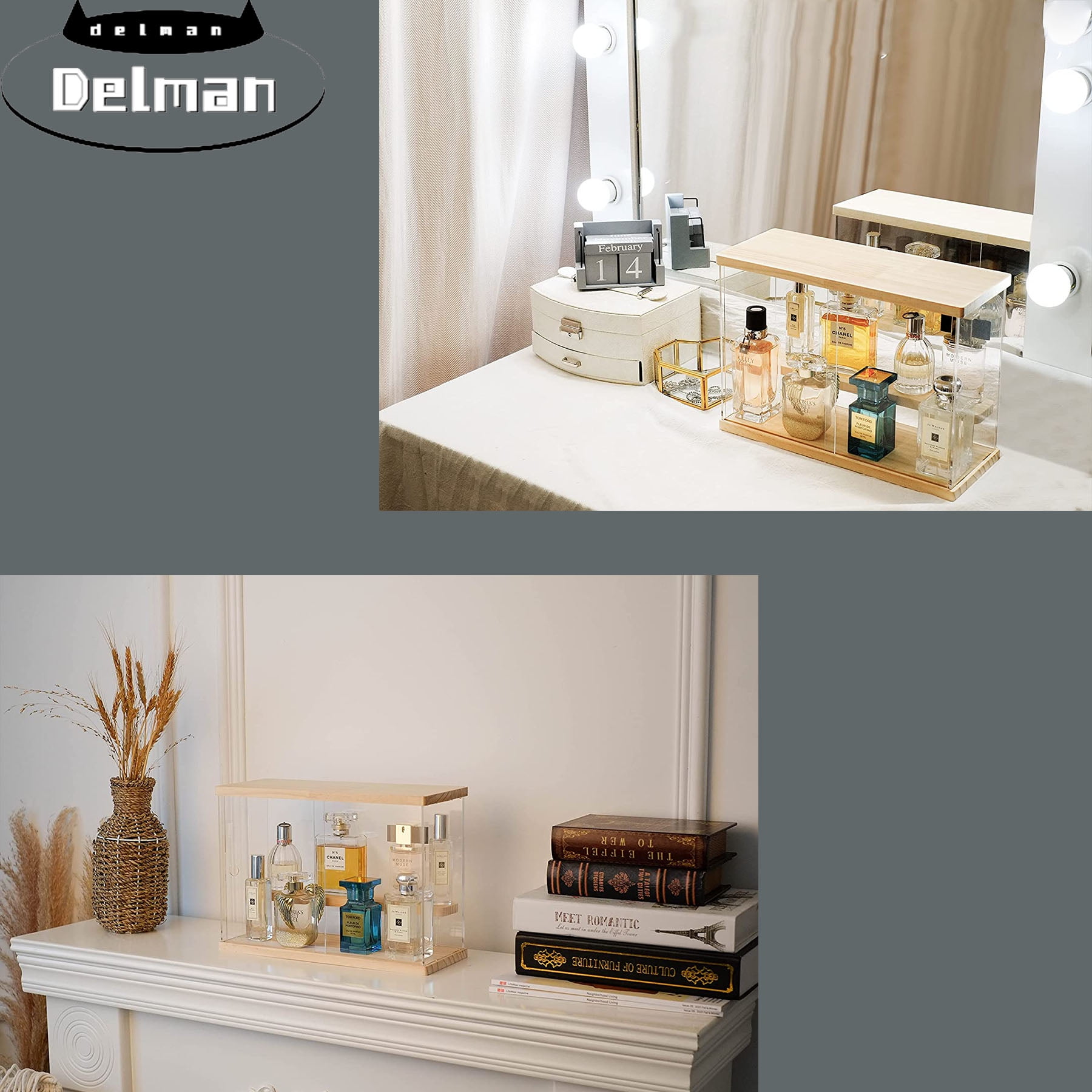 Organizer for Men, Perfume Holder, Acrylic Perfume Display Stand