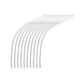 thumbnail image 1 of Lot de 10 Connecteurs de Pêche Extérieur Nylon Rallonge Boucles de Ligne de Mouche Accessoires Corde à Poisson Équipement Marquage Remplacement Blanc 50 Lb, 1 of 9