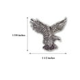 thumbnail image 5 of American Eagle in Flight Silver Finish Pewter Jacket or Hat Pin by Real Metal P-40, 5 of 5