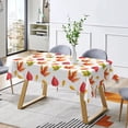 thumbnail image 4 of Duangreer Rectangle Tablecloth, Vintage Red Maple Leaves Decor, Washable Table Cover with Waterproof Wrinkle Resistant for Restaurant Picnic Indoor Outdoor, 52 x 70 Inch, 4 of 6