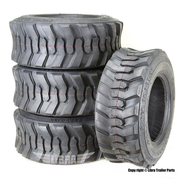 Set 4 New Super Guider Heavy Duty 1216.5/12PR SKS1 Skid Steer Tire for