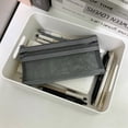 thumbnail image 2 of Pencil Case, Large Capacity Zipper Stationery Pouch for Office and Daily Carry, Gray, 2 of 7