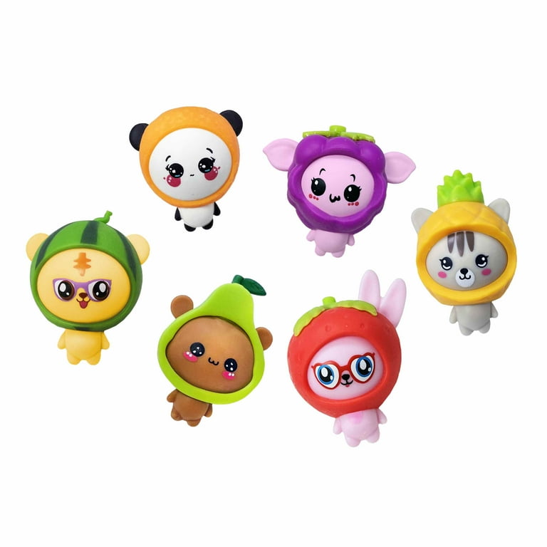 JA-RU Funsie Frootsies Juicy Squeezy Fruit Animal Hybrid Toy Set