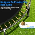 thumbnail image 5 of Outdoor Trampoline,Fashionsport Outfitters 10FT/12FT/14FT /16FT Round Trampoline with LED Lights, Recreational Backyard Trampolines Anti-Rust for Kids and Adults with Net and Ladder, 5 of 9