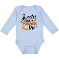 thumbnail image 3 of Inktastic Thanksgiving Sweeter Than Pumpkin Pie Boys or Girls Long Sleeve Baby Bodysuit, 3 of 5