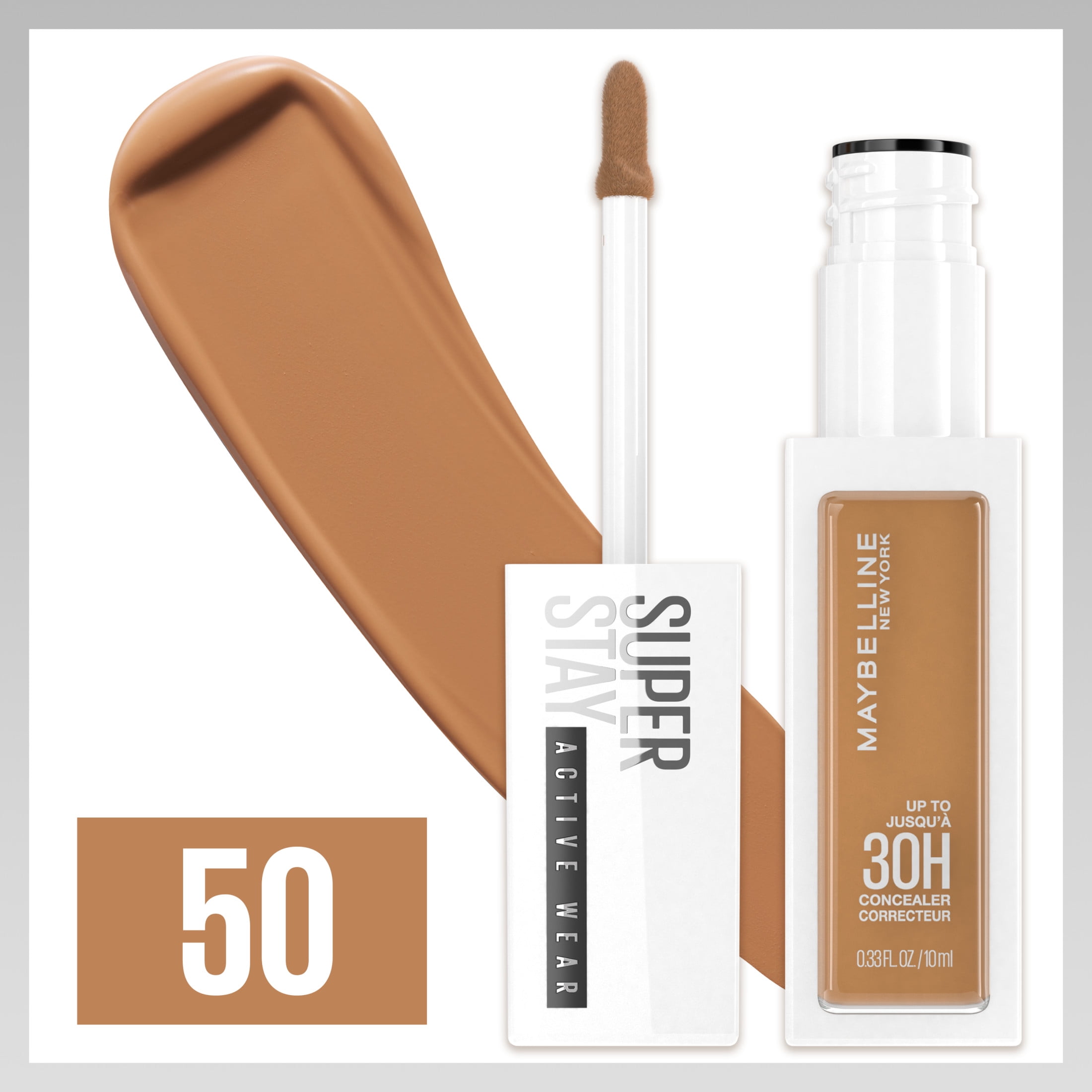 (2 pack) Maybelline Super Stay Longwear Liquid Concealer, Full Coverage, 50, 0.33 fl oz