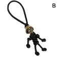 thumbnail image 1 of 1PC Skull Head Keychain Braided Rope Skull Pendant Cute Keychain Hanging Backpack Doll Bag I0A5, 1 of 1