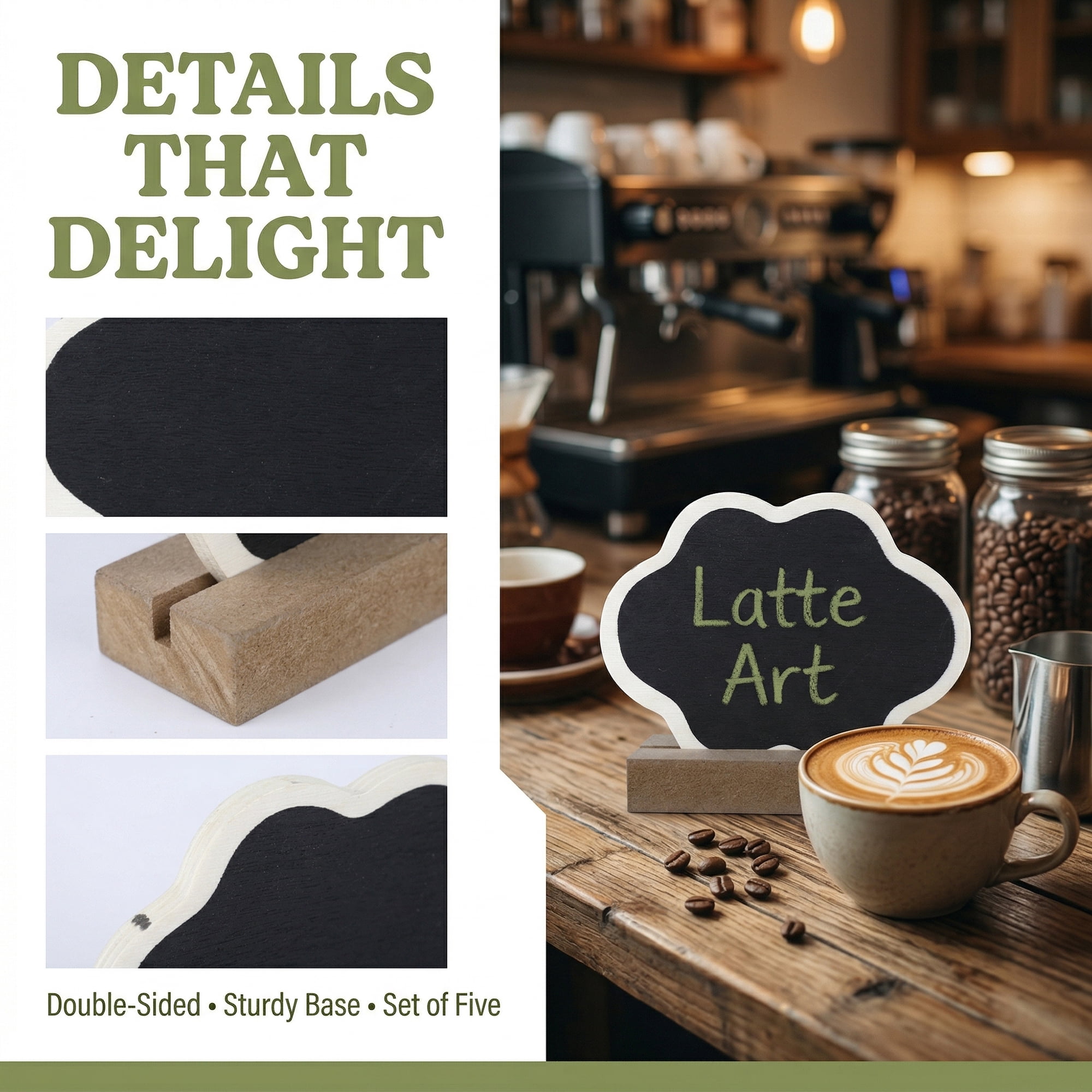 Unique Bargains 20Pcs Mini Chalkboard Signs with Support Base 10Pcs Cloud Shape 3.2" x 1.0" x 2.5"