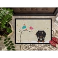 thumbnail image 3 of Christmas Presents between Friends Wire Haired Dachshund Dapple Door Mat, 3 of 4