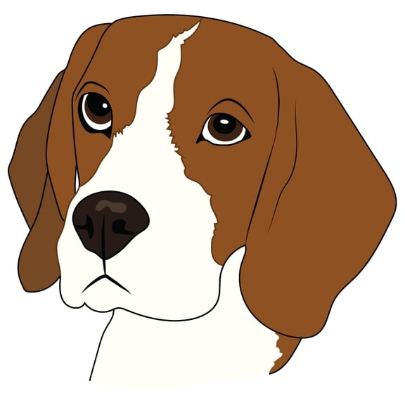 Beagle Decal | Indoor/Outdoor | Dog Lover Super Cute Sticker for SUV Windows, Dorm Rooms, Bedroom, Offices | SignMission personalized gift | 36"