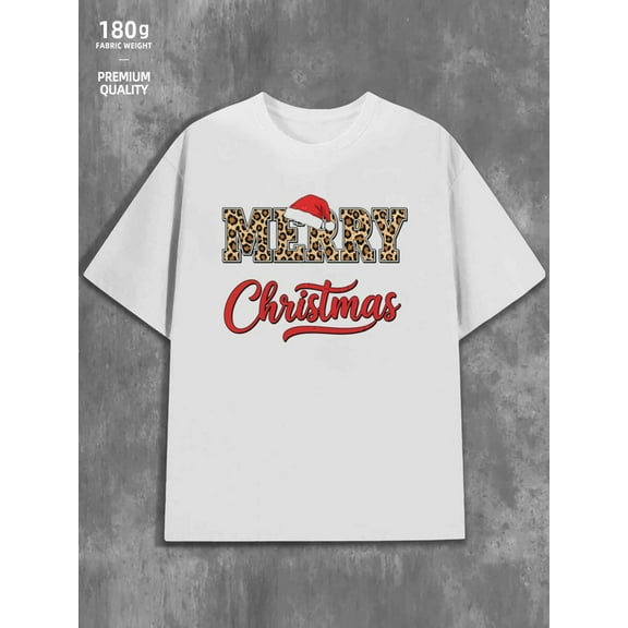 Merry Christmas Tee for men Christmas 180G 100% Cotton white beach Christmas Funny Unisex Shirt Crewneck tshirts Basic Unisex Shirt Cotton tshirts Fashion Unisex Shirt Short Sleeve tshirts