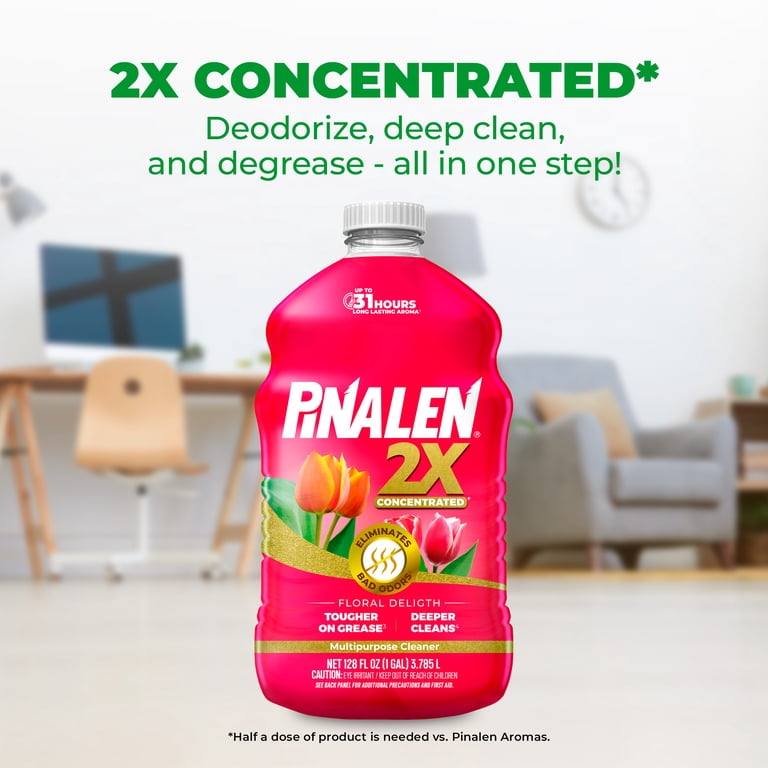 Pinalen 2X Max Aroma All-Purpose Cleaner, Floral, 128 fl oz photo 2