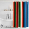 thumbnail image 3 of Mexican Serape Shower Curtain, Waterproof Shower Curtains for Bathroom, Colorful Stripes Vertical Lines Abstract Washable Fabric Bathtub Curtain Set Bath Decor with 12 Hooks Stall 36"x72", 3 of 8
