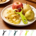 thumbnail image 7 of JHyouerji Stainless Steel Fruit Vegetable Peeler 5x2 Inch,Blue Comfort Grip Potato Apple Melon Slicing Kitchen Tool, 7 of 7